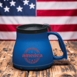 Blue Jay- Bulk Custom Printed 16oz Desk Mug MADE IN USA