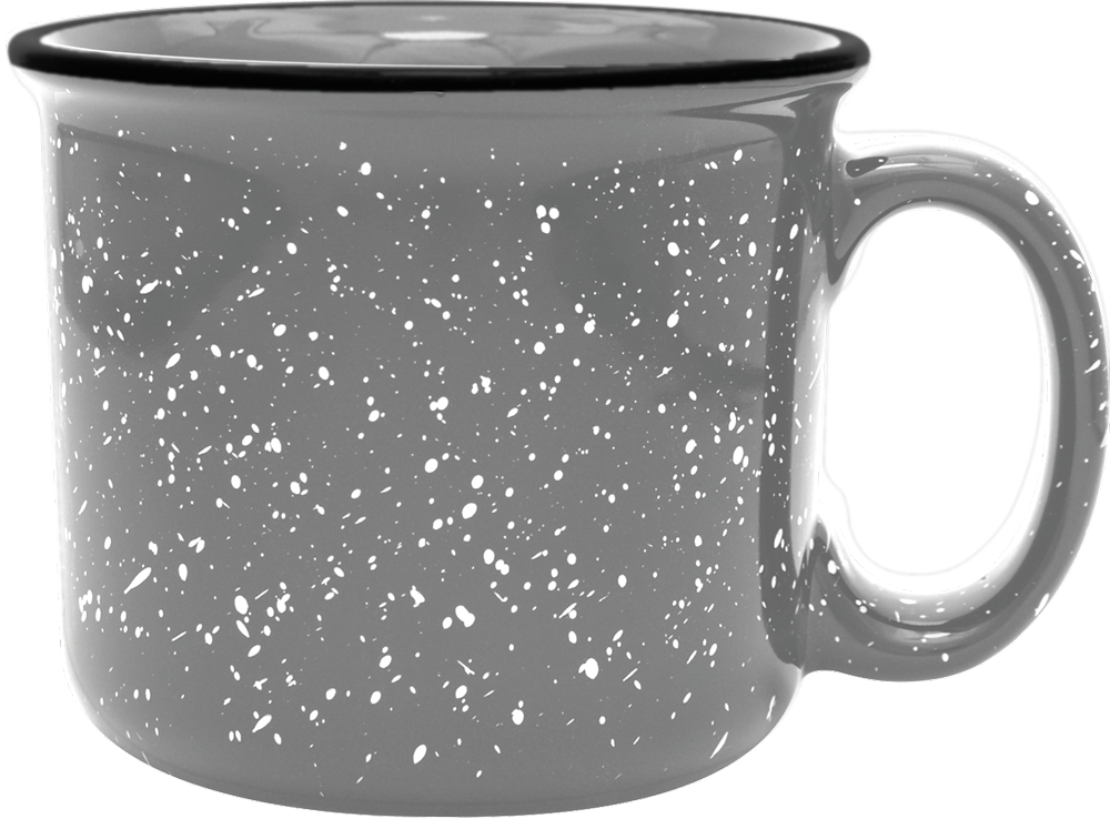 White Speckled Sublimation Mug, Speckled Camper Mug, Sublimation