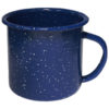Camp Mug-12oz. Enameled Steel Campfire Mugs, speckled, vintage- BLANK