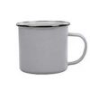 Mountain Mug- Bulk Custom Printed 16oz Enameled Steel Campfire Cup with Steel Rim