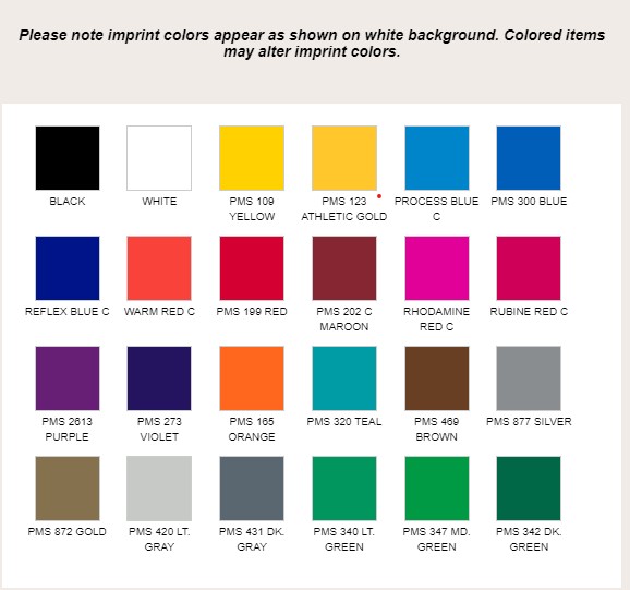 standard print colors