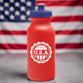 Caterpillar- Bulk Custom Printed 20oz Bike Bottle, MADE IN THE USA