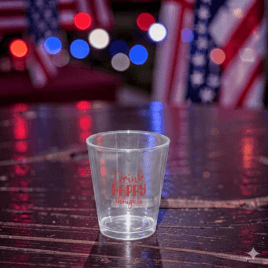 Custom Bulk Printed Plastic Shot Glass Made in the USA