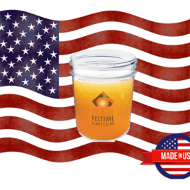 Custom Bulk Full Color Printed Plastic Mason Jar Style Shot Glass