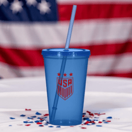 USA made Bulk Custom Printed 22oz Tumbler with Straw