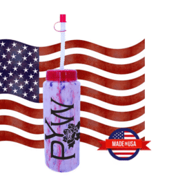 Aurora- Bulk Custom Printed 32oz Confetti Sports Bottle with Flexible Straw Lid