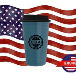 Eco Commuter- USA made Bulk Custom 16oz recycled tumbler coffee cup with lid