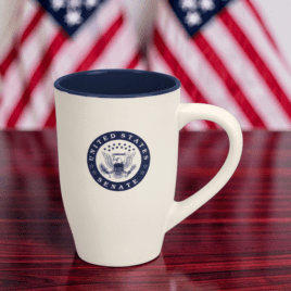 Bulk Custom Printed Two-Toned White Ceramic Mug Made in the USA