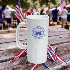 Mama Bear- Bulk Custom Printed 22oz Reusable Plastic Beer Mug made in the USA