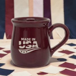 Bulk Custom Printed 20oz Ceramic Fatty Mug made in the USA