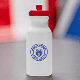 Bulk Custom Printed 20oz Hydration Water Bottle, MADE IN THE USA