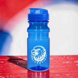 Bulk Custom Printed Fitness Bottle With Super Sipper Lid, MADE IN THE USA