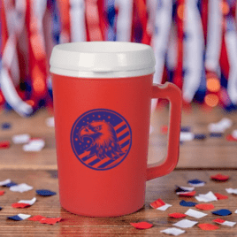 Mammoth- Bulk Custom Printed 34oz Travel Mug MADE IN USA